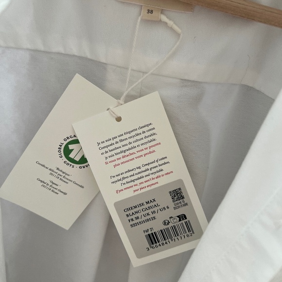 Sezane Max Shirt 38/US 6 - Picture 4 of 6